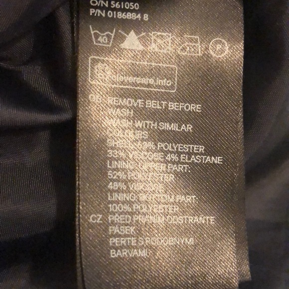 Navy blue H&M knee length dress - Picture 4 of 6